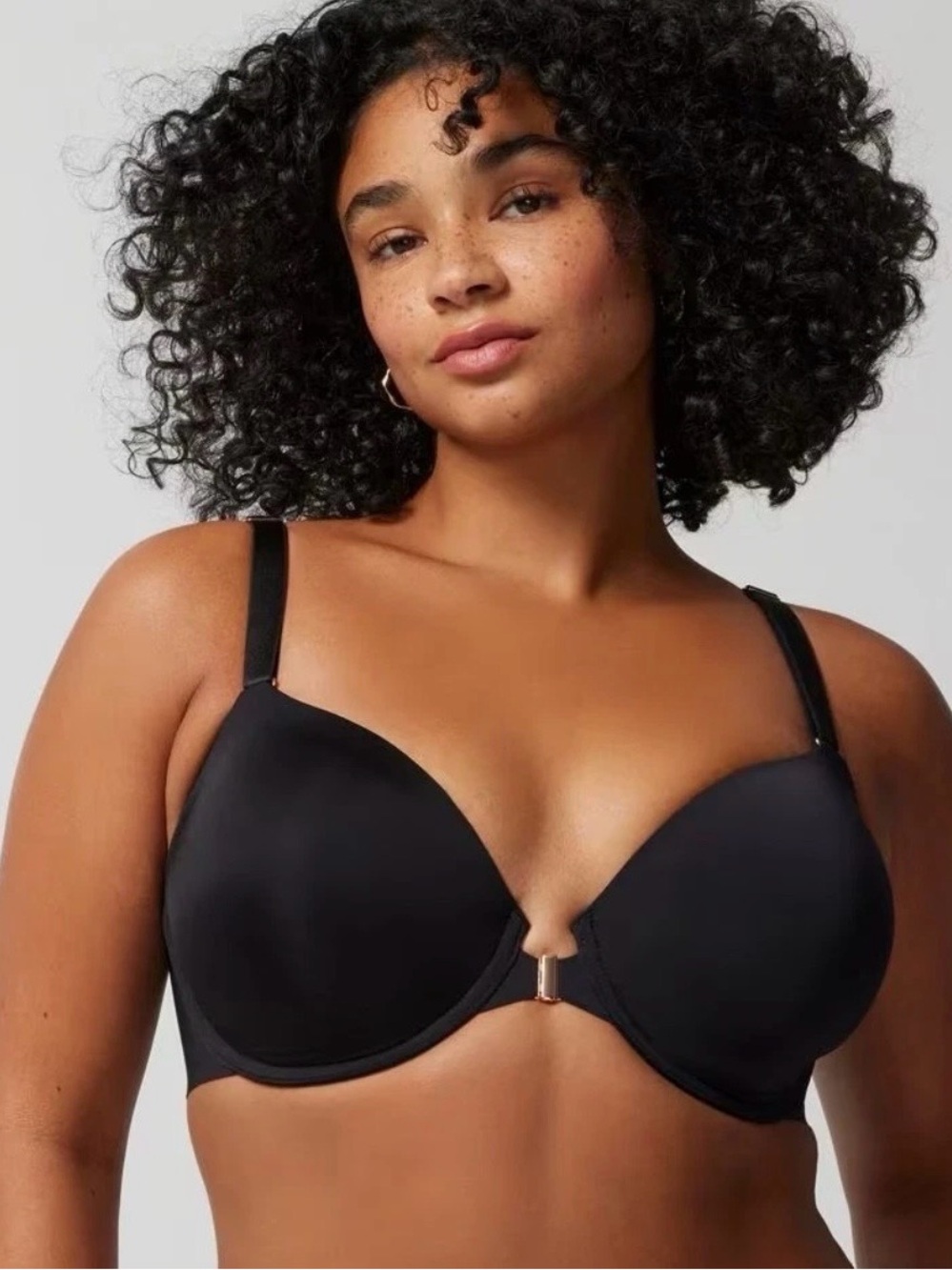 NEW Soma Vanishing 360 Perfect Coverage Front Close Bra Black Sz 40D